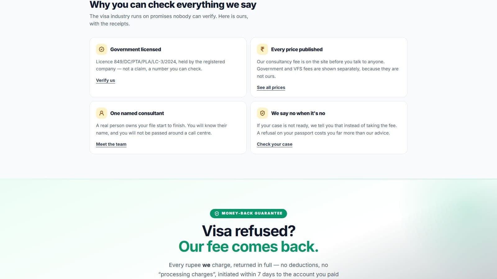 Why you can check everything we say