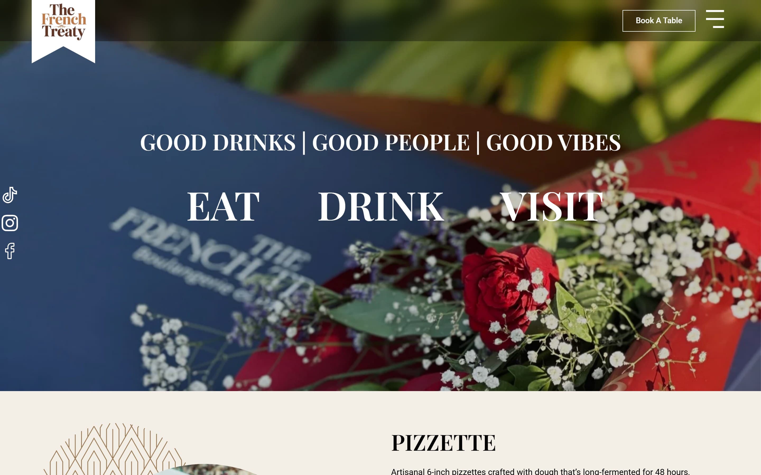 The French Treaty — French cafe with menu, table booking and online ordering