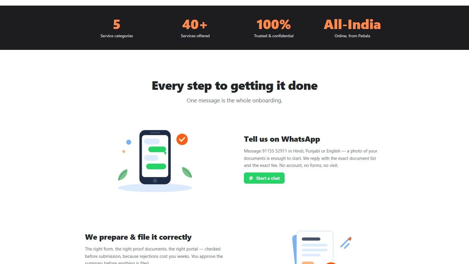 One message is the whole onboarding