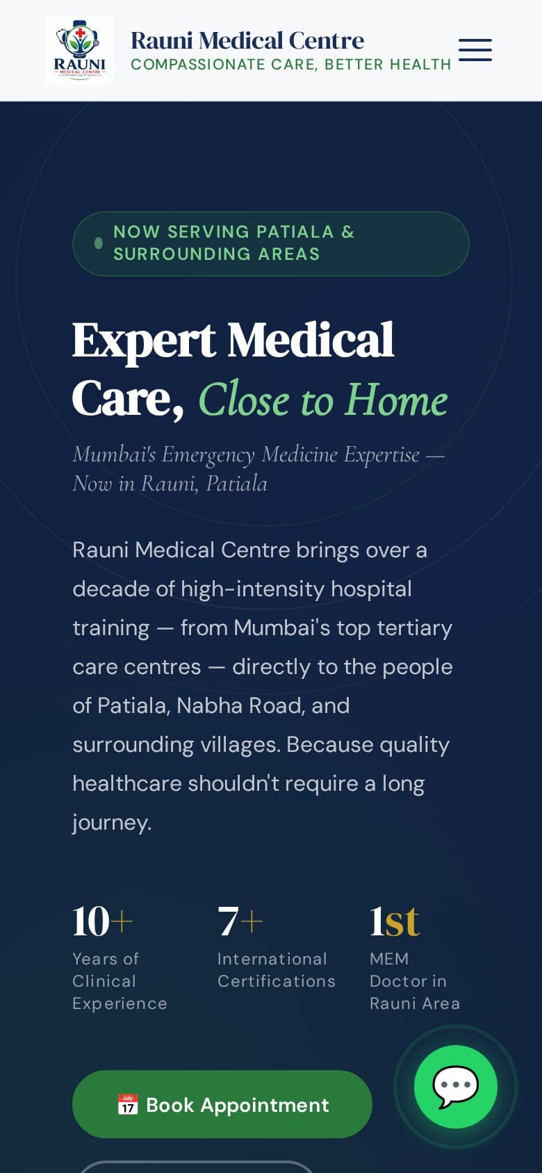 Rauni Medical Centre — hero