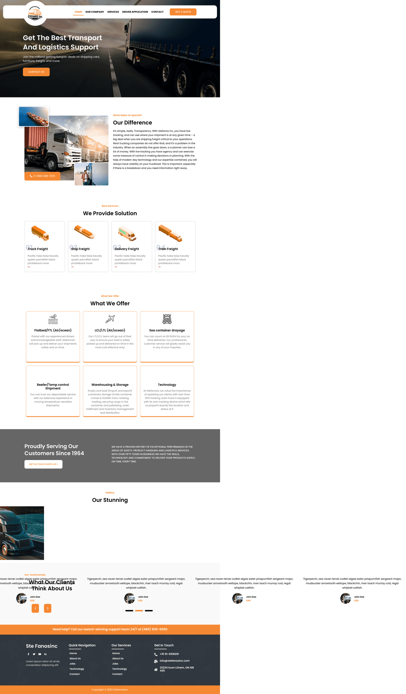 B2B grocery freight + logistics — 60-year operator — screenshot 1